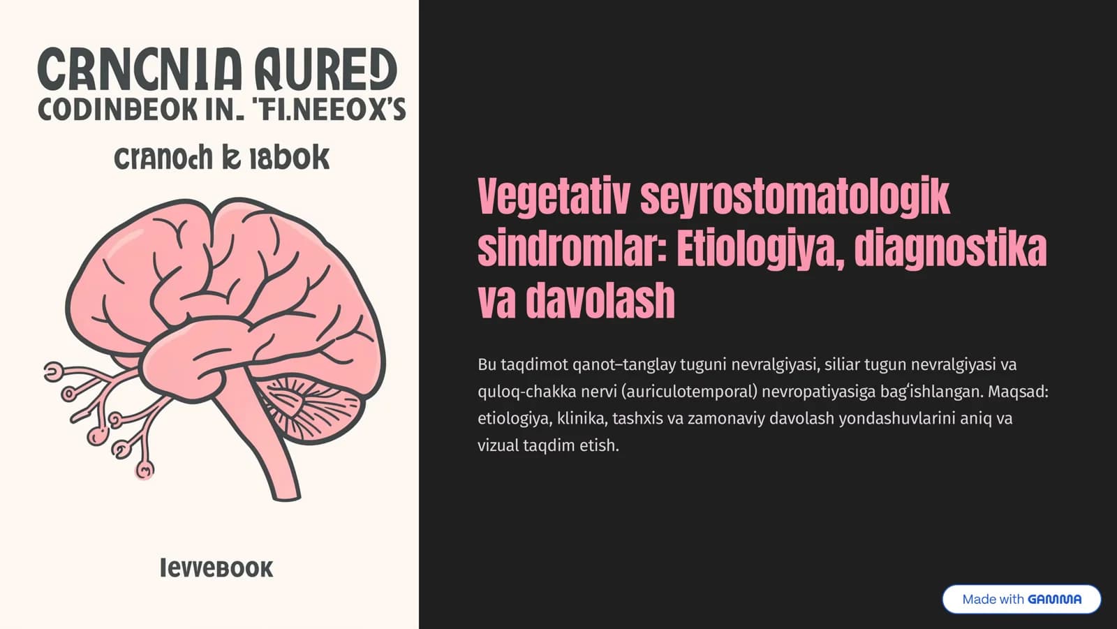 Vegetativ seyrostomatologik sindromlar