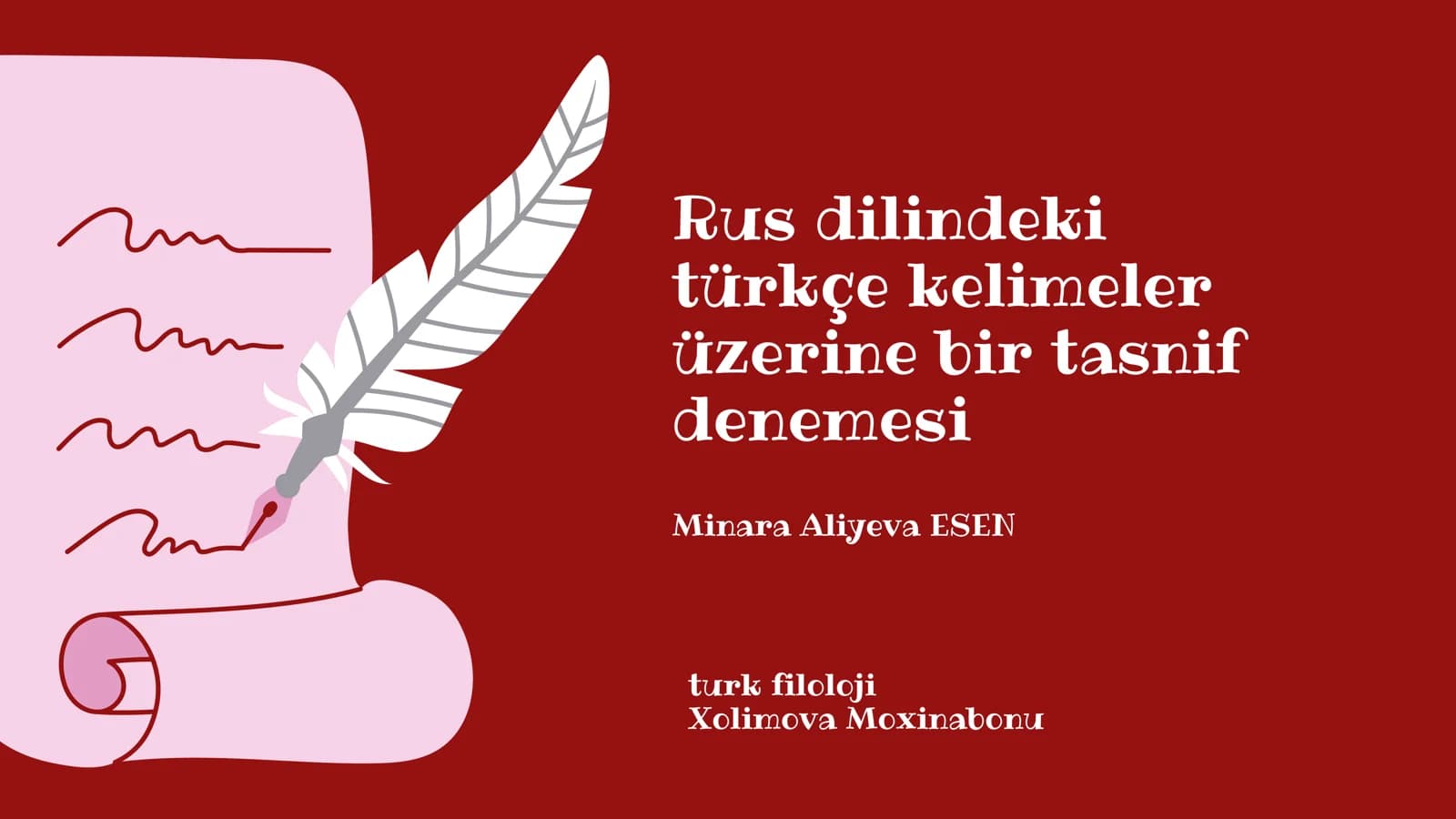 Rus Dilindeki Türkçe Kelimeler Üzerine Bir Tasnif Denemesi