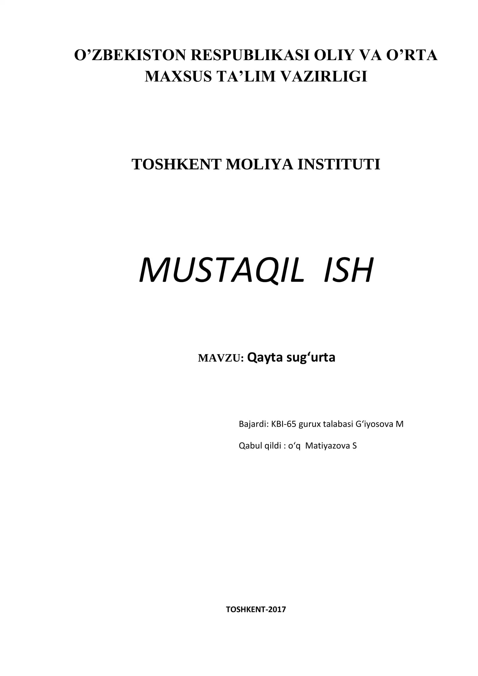 Qayta sug‘urta