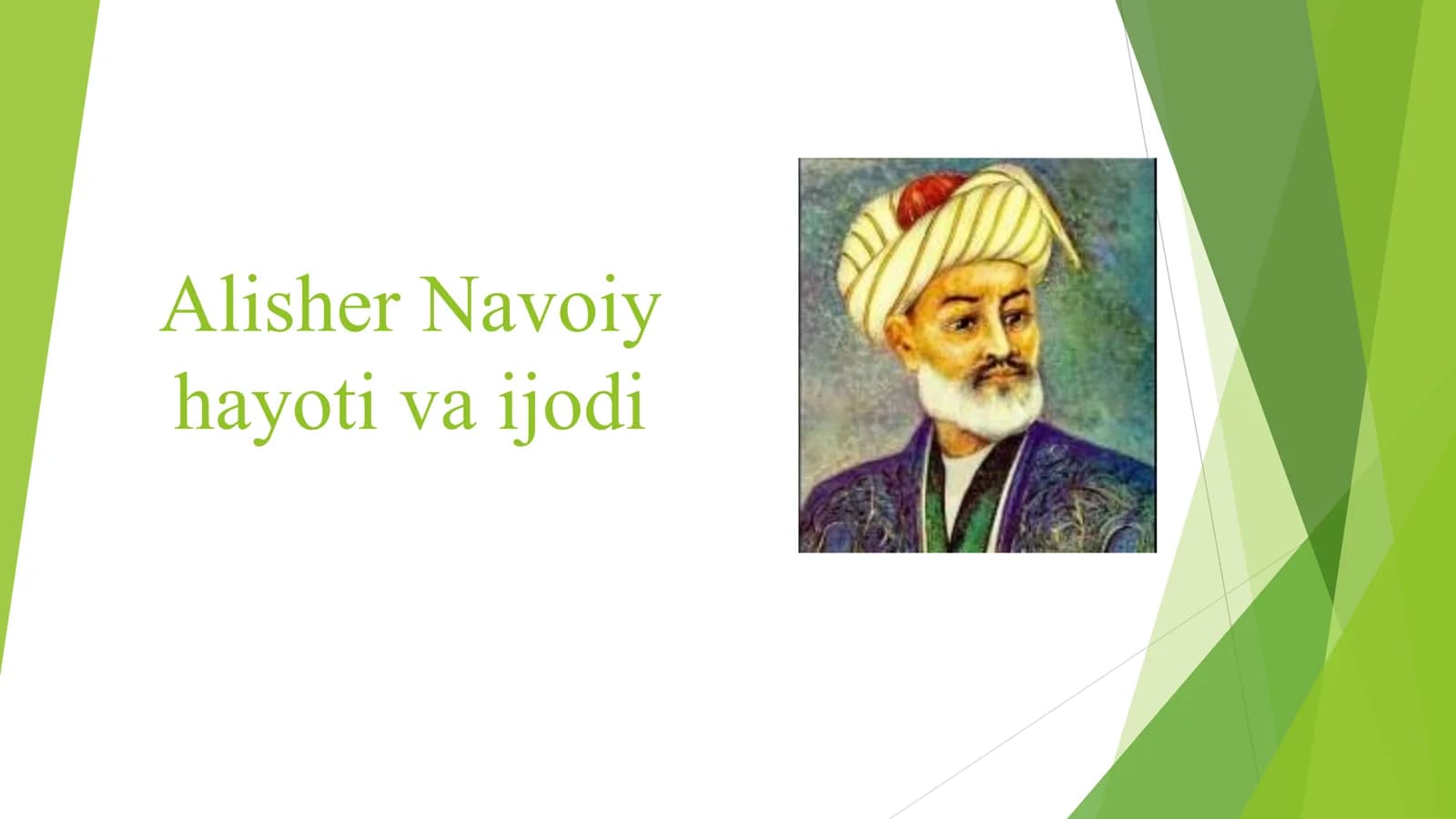 Alisher Navoiy hayoti va ijodi