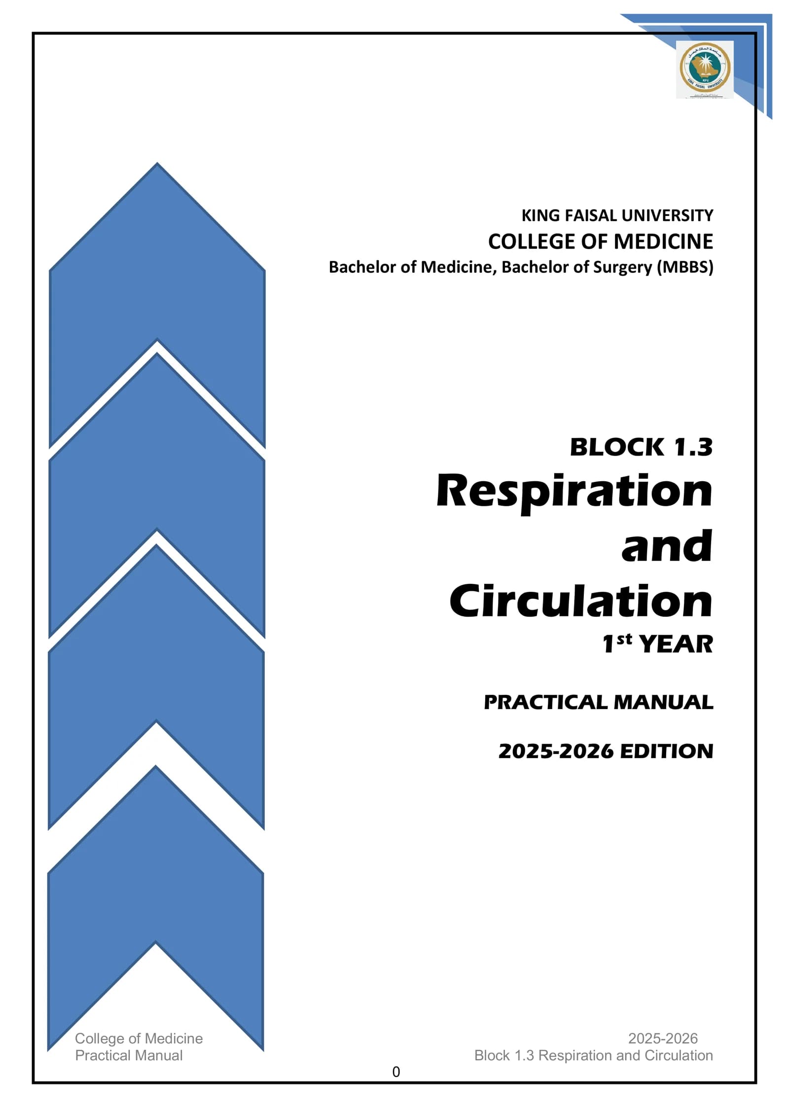 Practical Manual Block 1.3 Respiration and Circulation