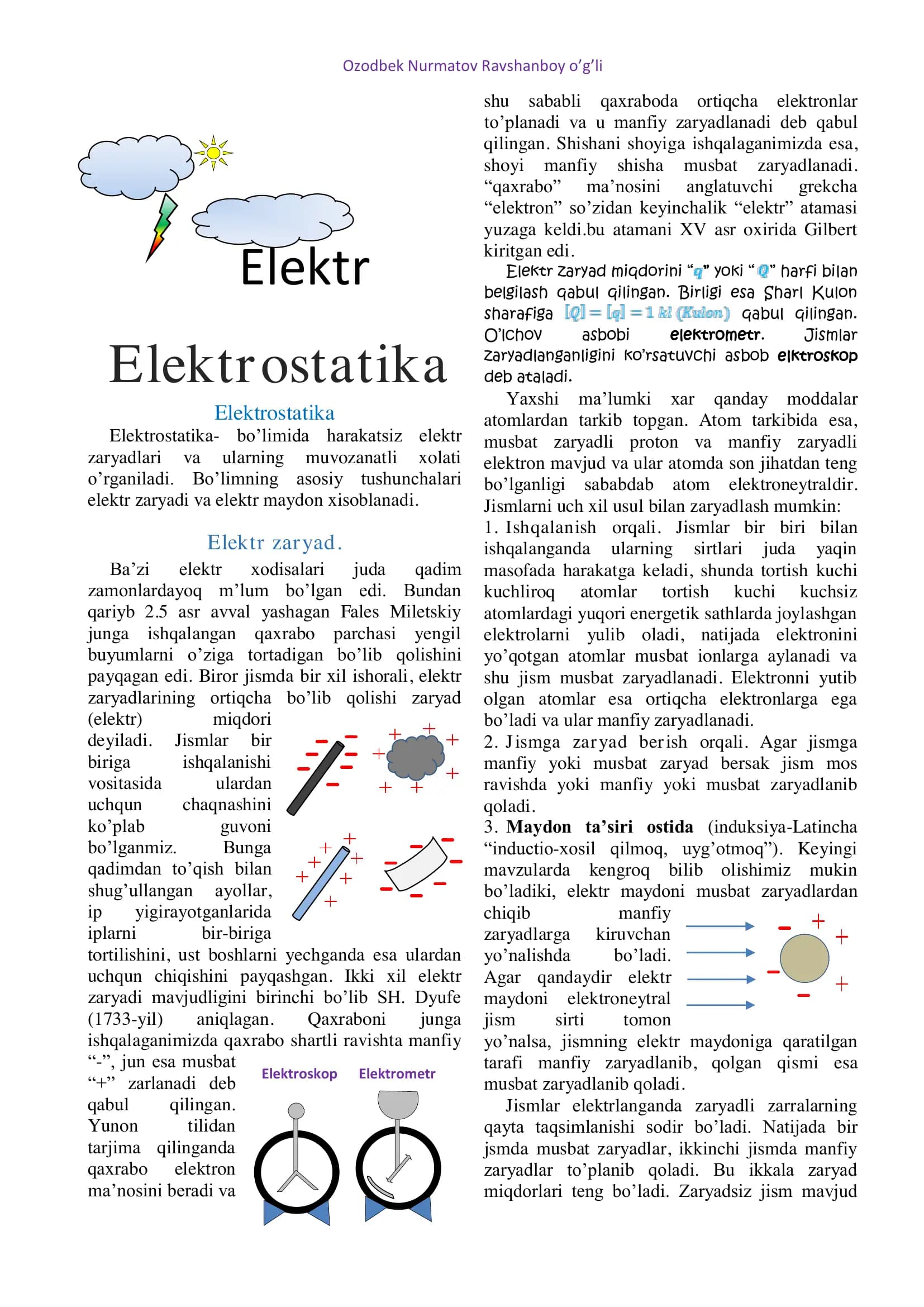 Elektrostatika
