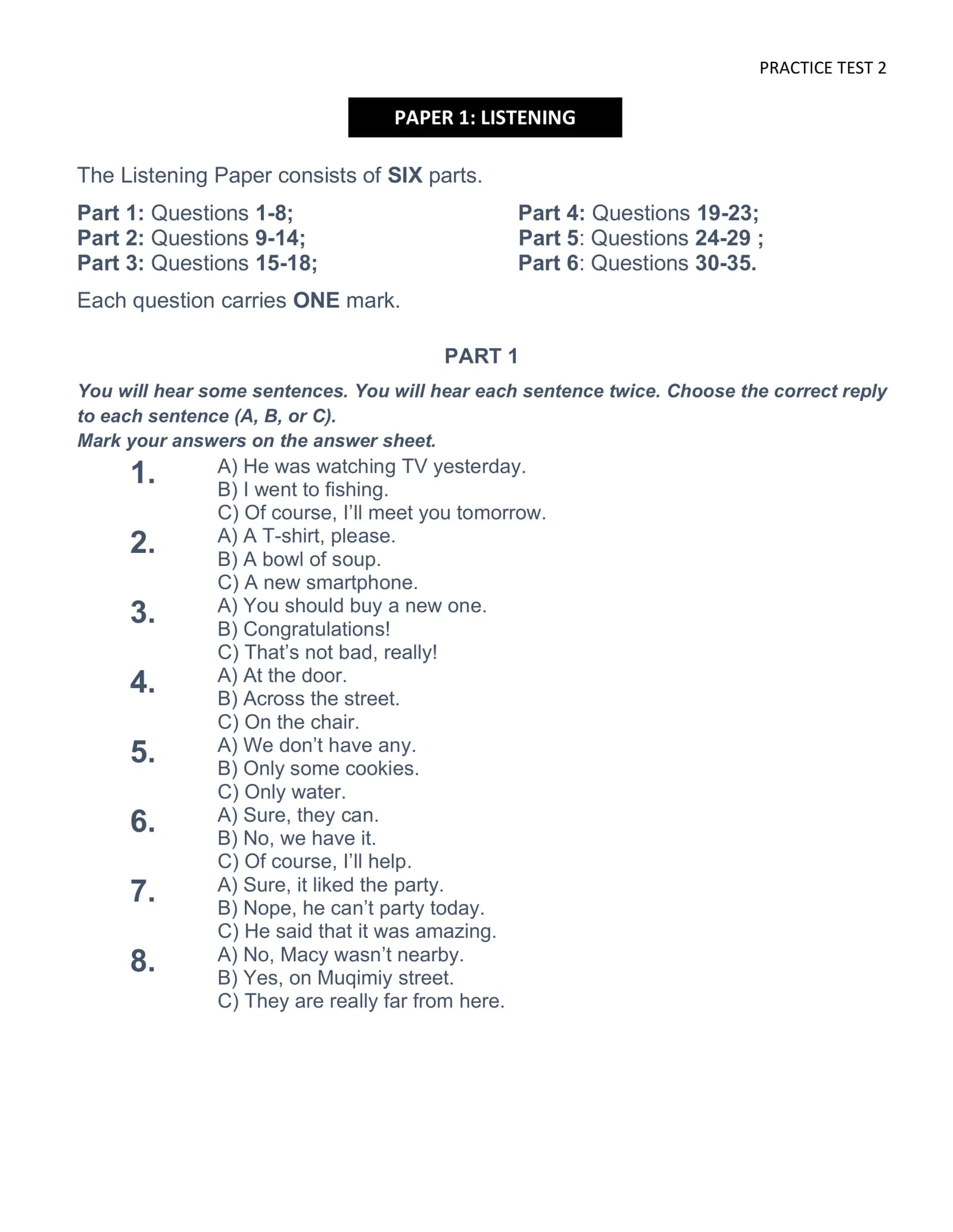 PRACTICE TEST 2