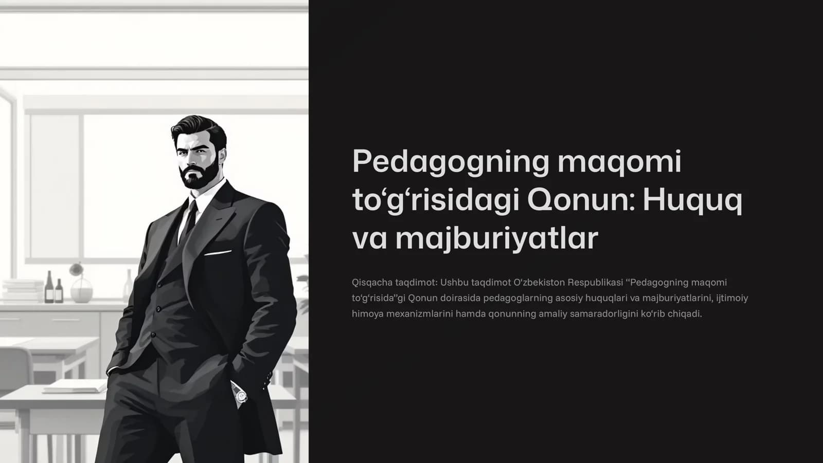 Pedagogning maqomi to'g'risidagi Qonun Huquq va majburiyatlar