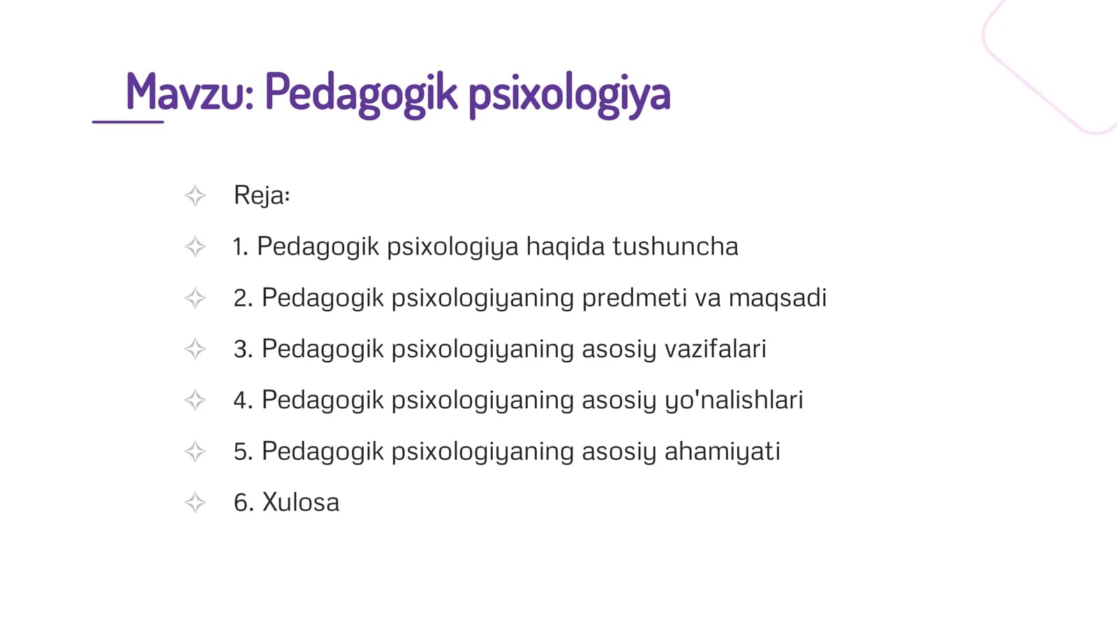 Pedagogik psixologiya