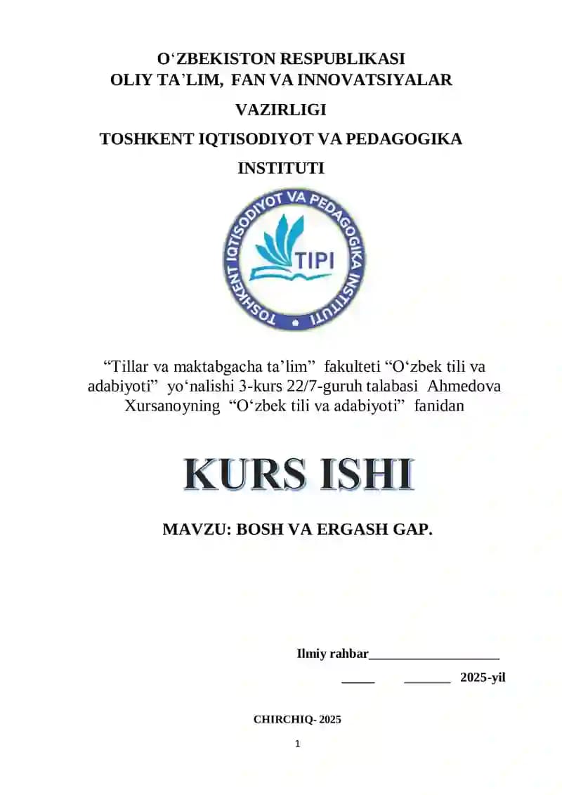 Tillar va maktabgacha taʼlim