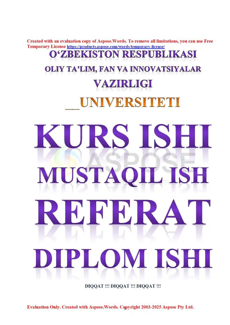 Samarqand viloyati mehnat bozorini tartibga solishning ijtimoiy-iqtisodiy asoslari (malakaviy bitiruv ishi)