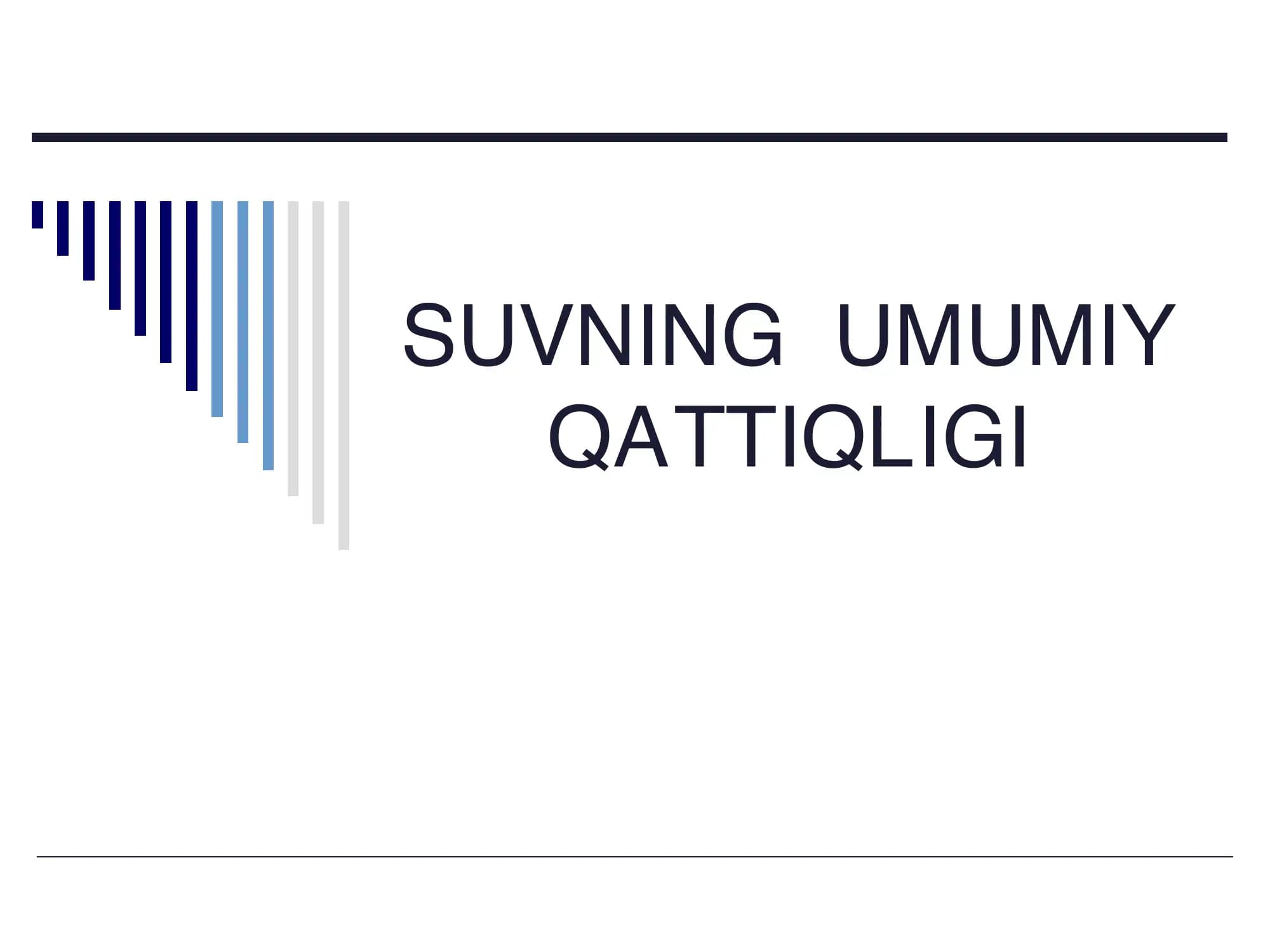 suvning qattiqligi