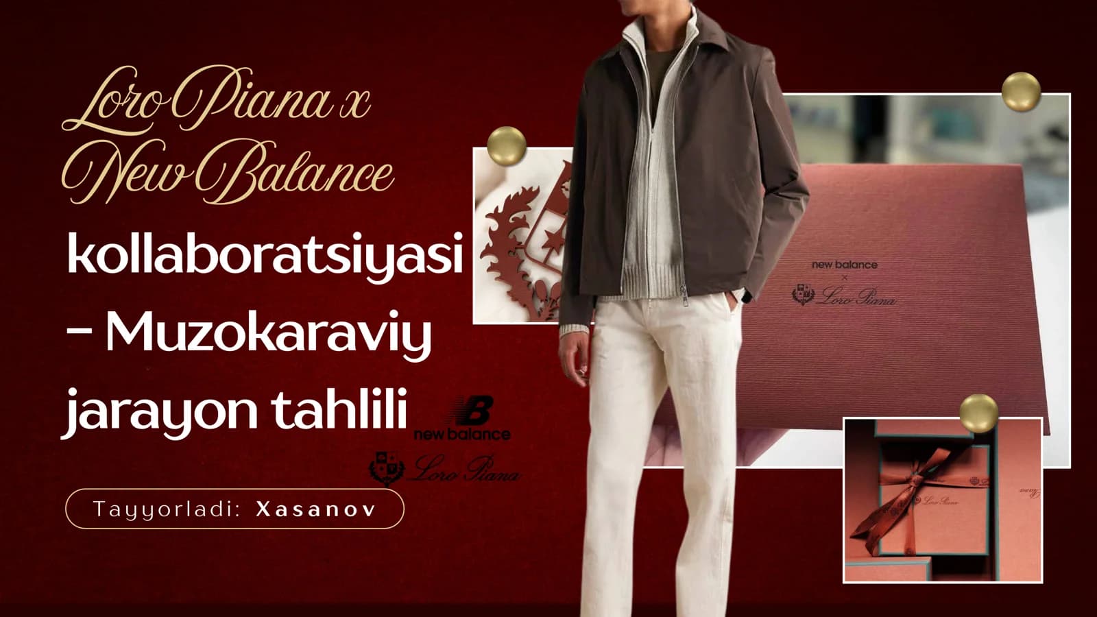 Loro Piana x New Balance kollaboratsiyasi
