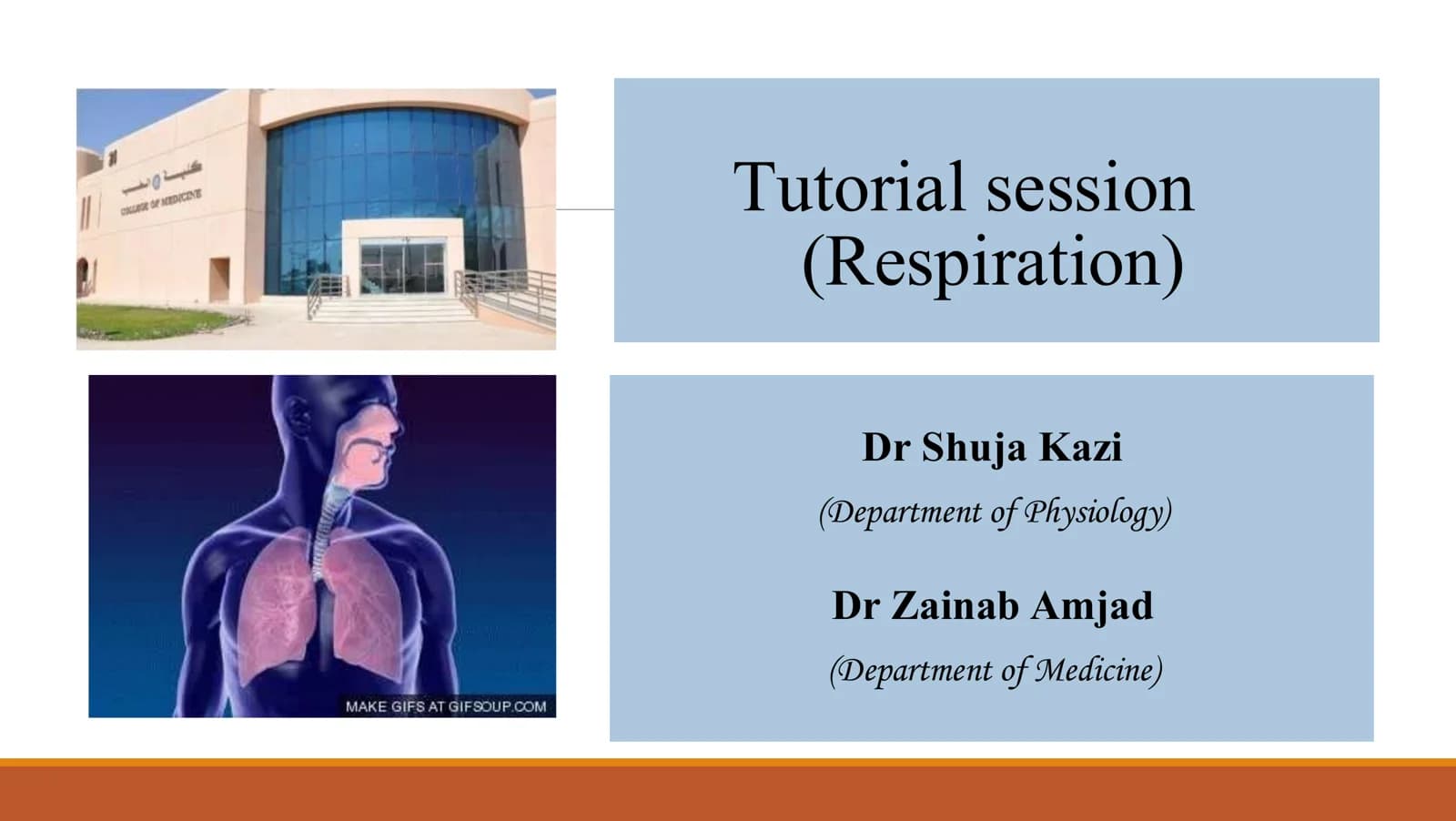 Tutorial session