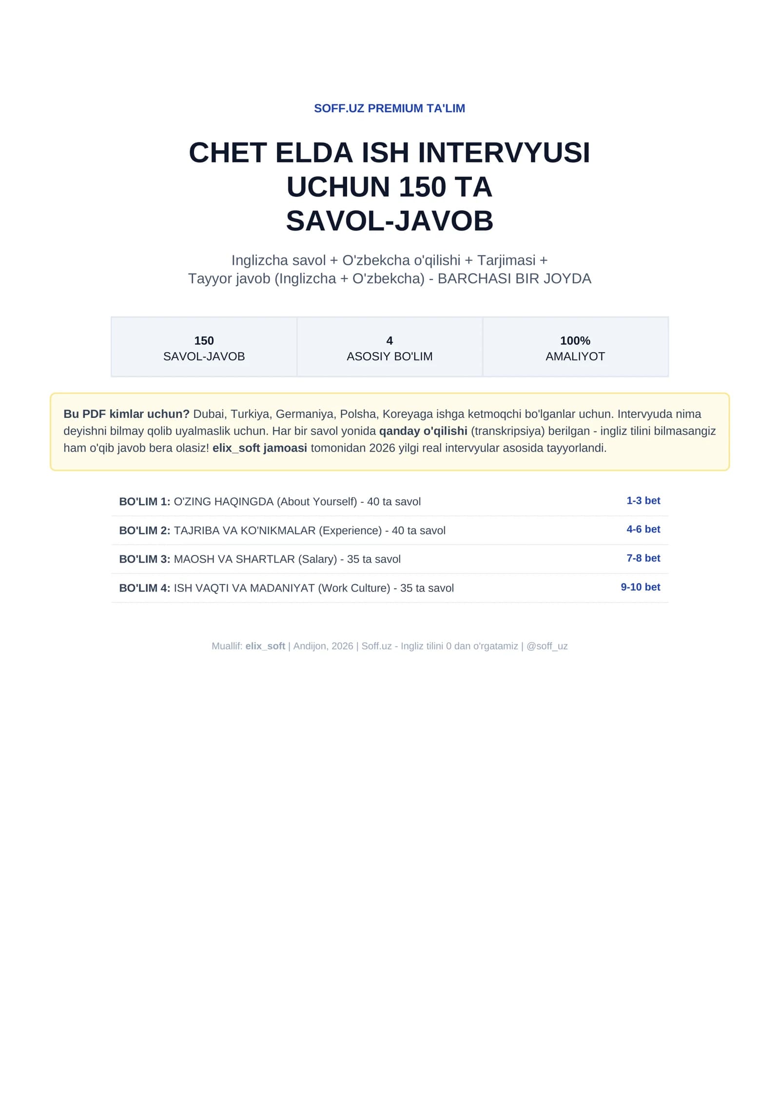 SOFF.UZ PREMIUM TA'LIM