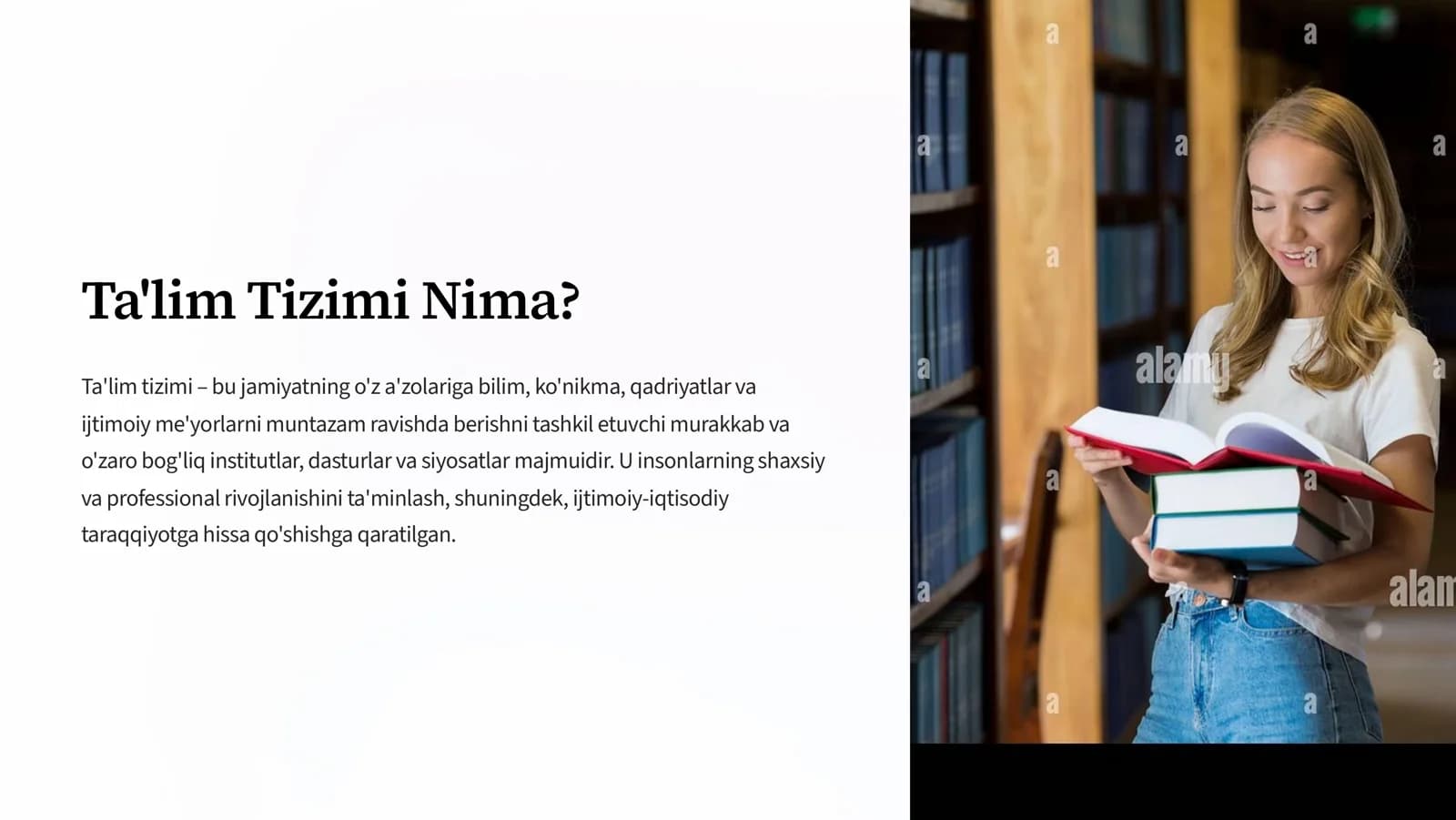 Ta'lim Tizimi Nima