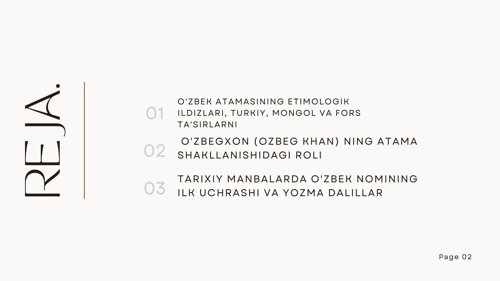 O'ZBEK ATAMASI