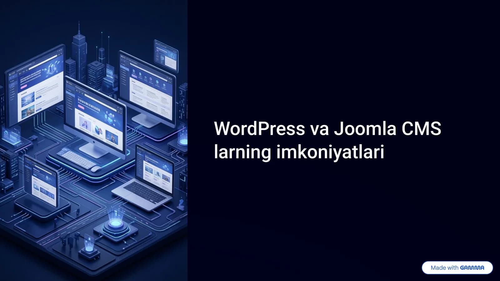 WordPress va Joomla CMSlarning-imkoniyatlari