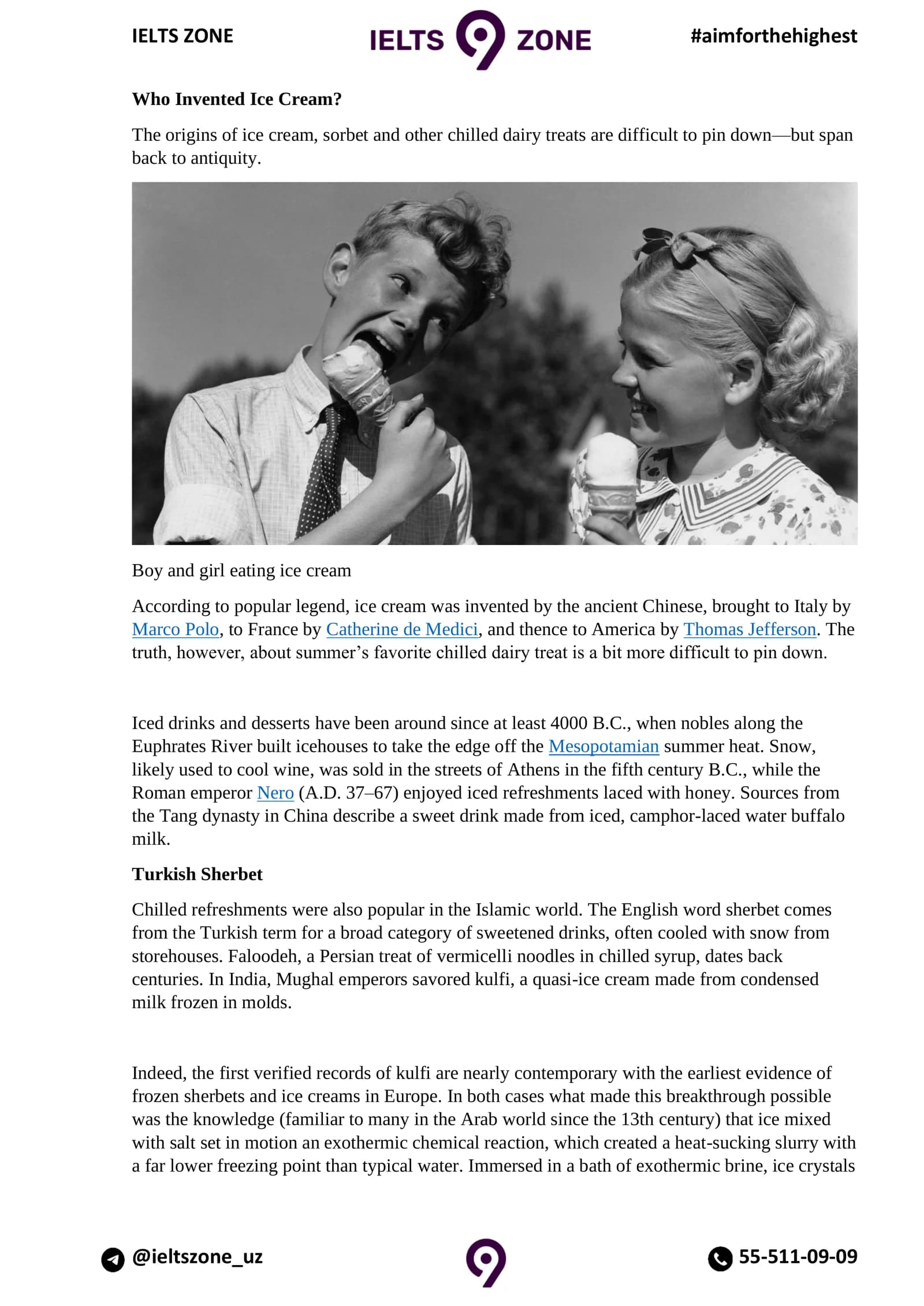 Who Invented Ice Cream?