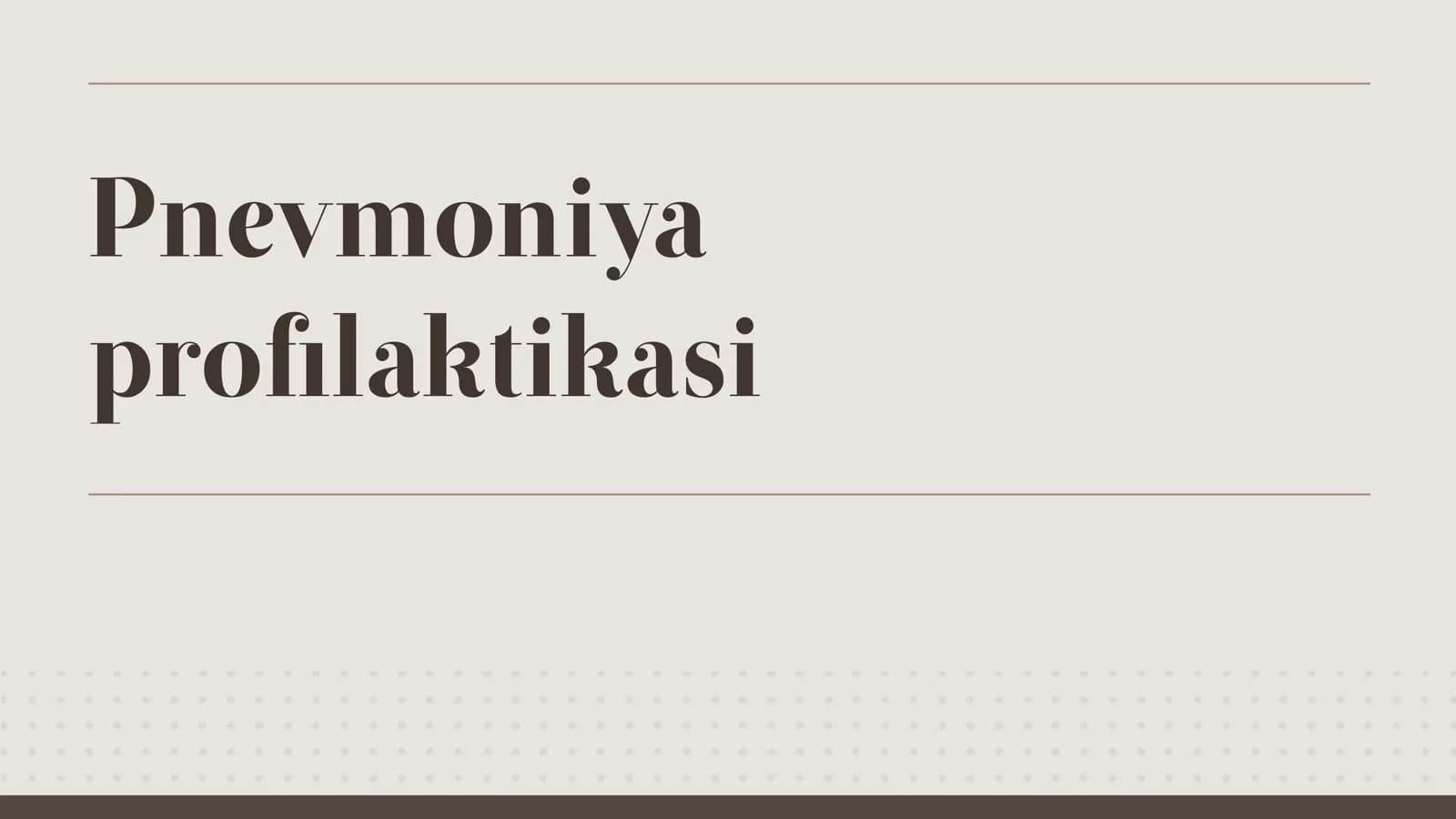 Pnevmoniya