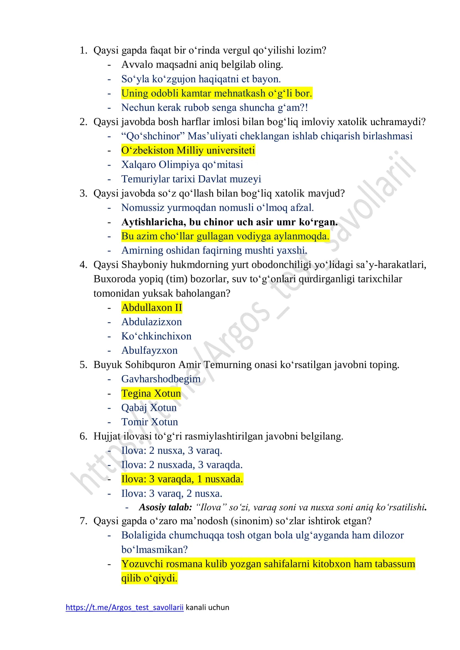 Mavzu 5. Buyuk Sohibquron Amir Temurning onasi ko‗rsatilgan javobni t