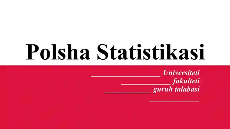 Polsha Statistikasi