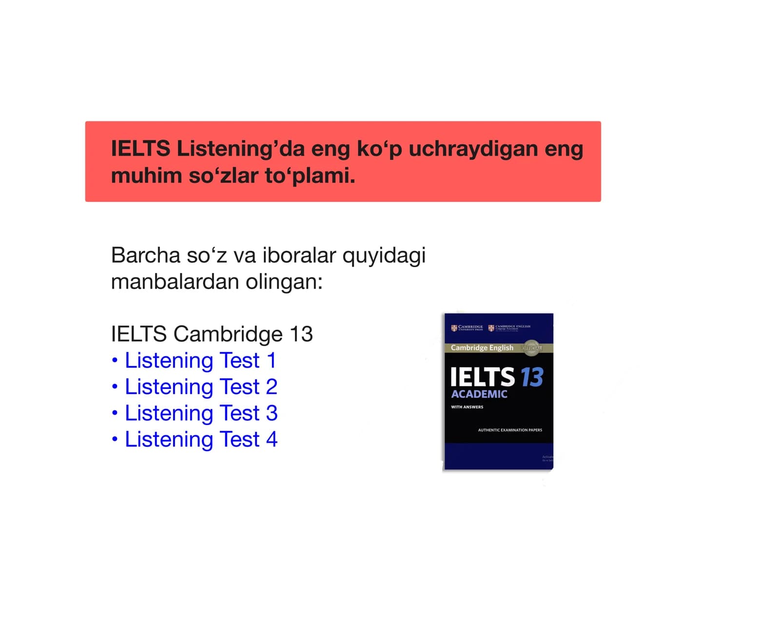 IELTS Cambridge 13