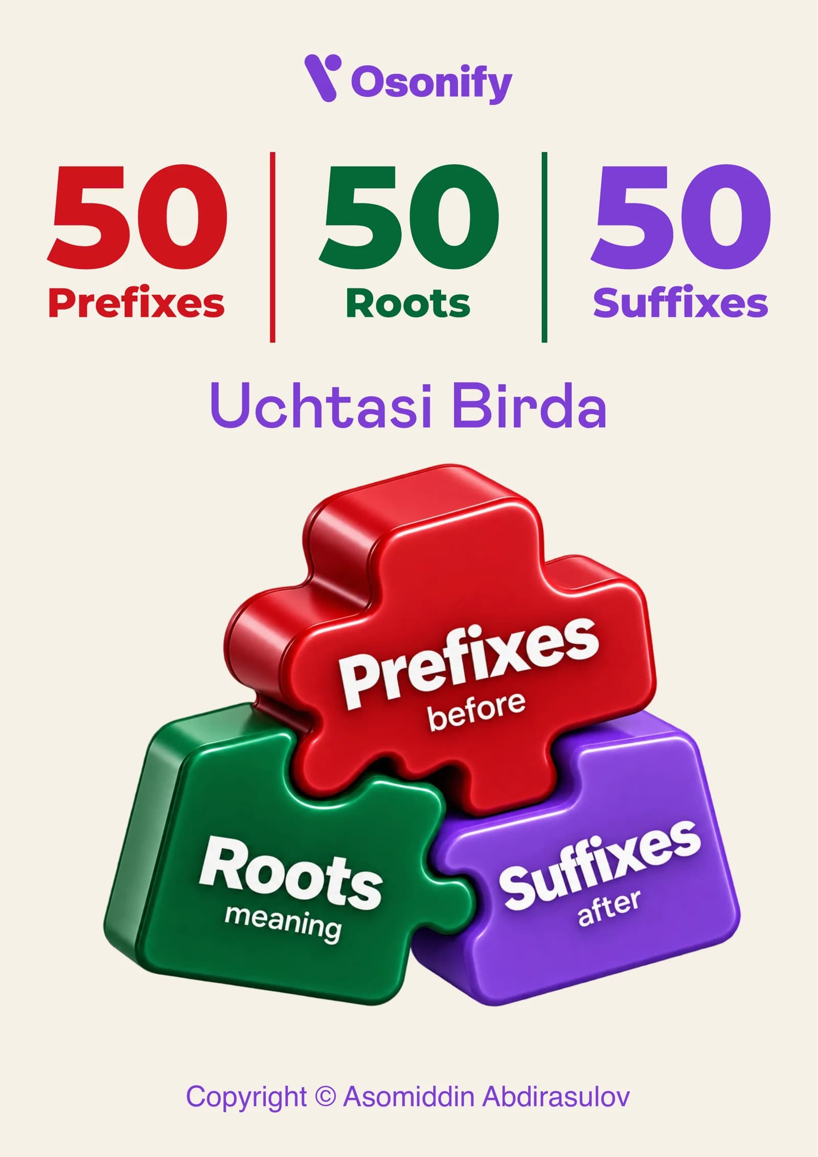 🧩 Osonify English Word Builder — 3 in 1