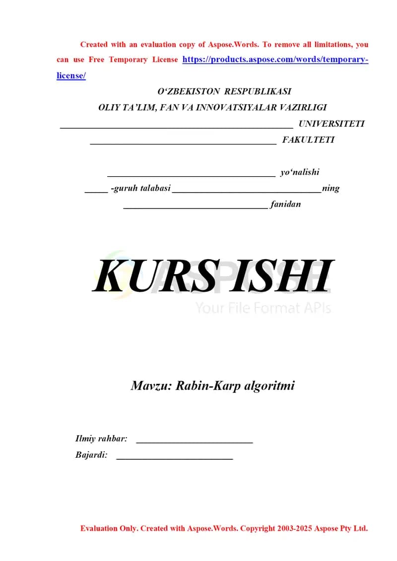 Rabin-Karp algoritmi