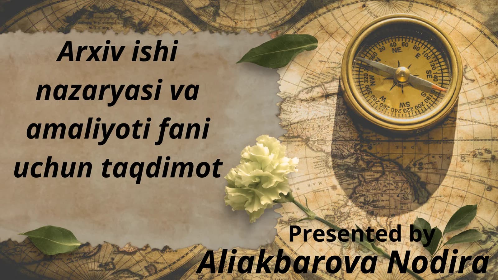 Arxiv_ishi_nazaryasi_va_amaliyoti_fanining maqsad va vazifalar