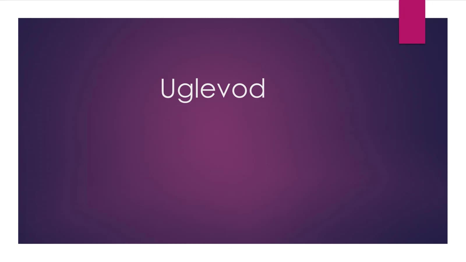 Uglevodlar