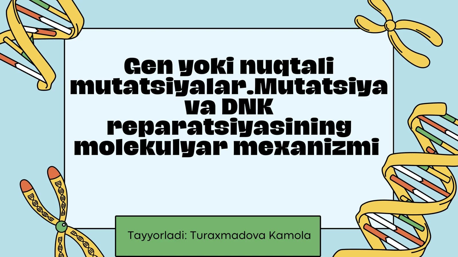 Gen yoki nuqtali mutatsiya