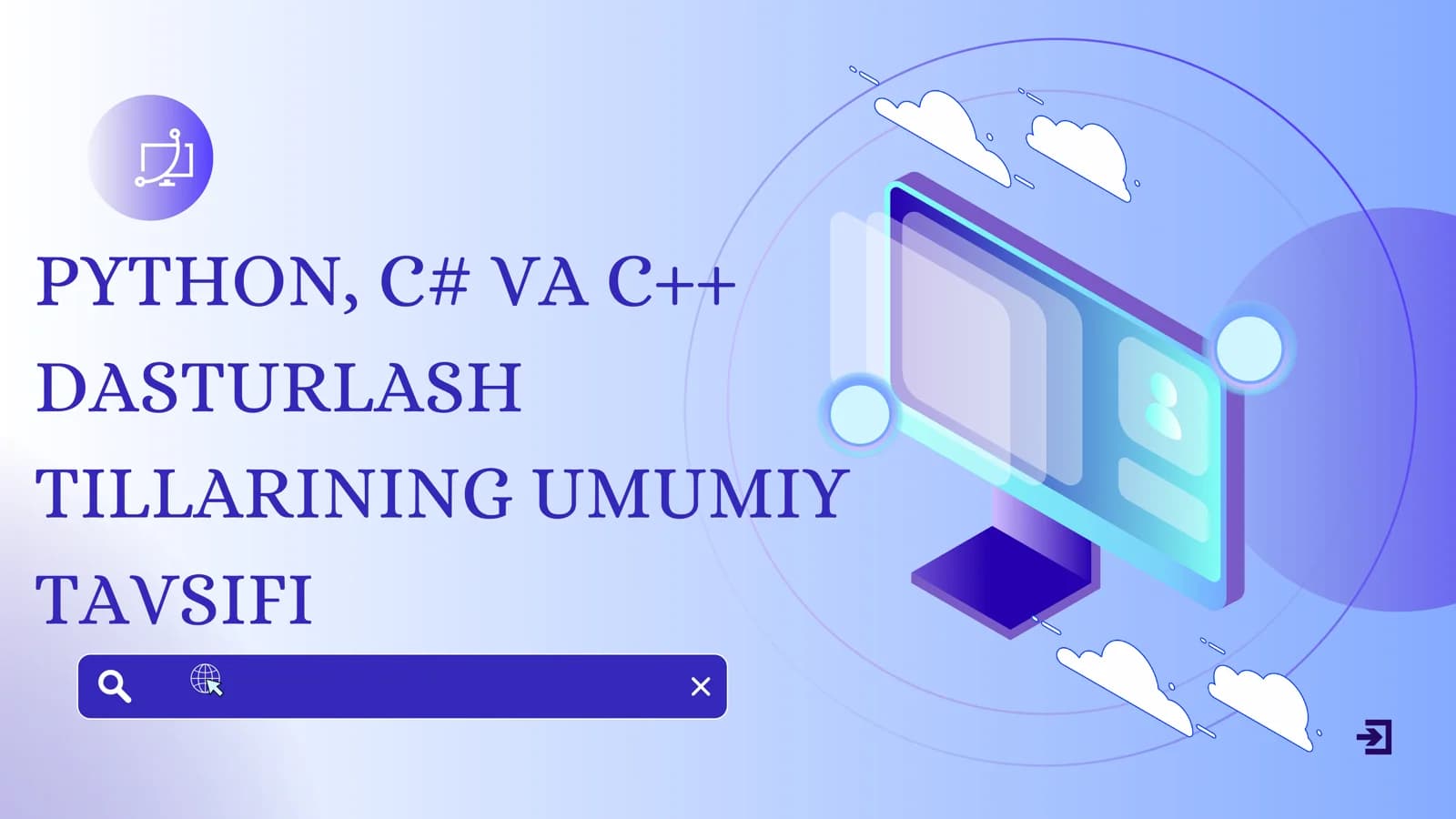 Python, C+ va C dasturlash tillarining umumiy tavsifi