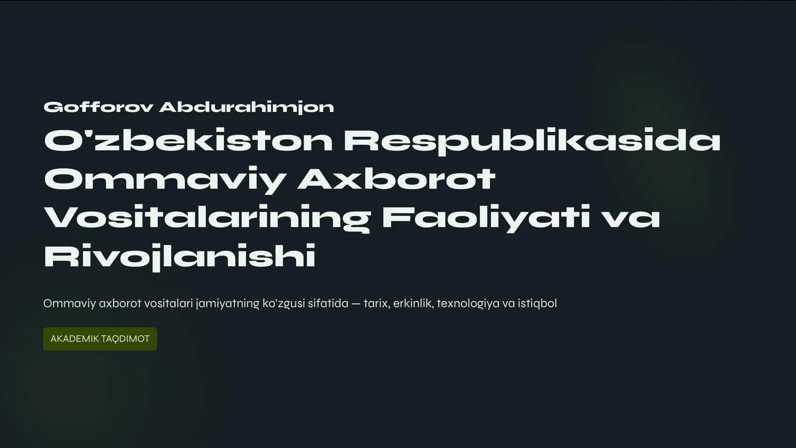 Axborot Erkinligi