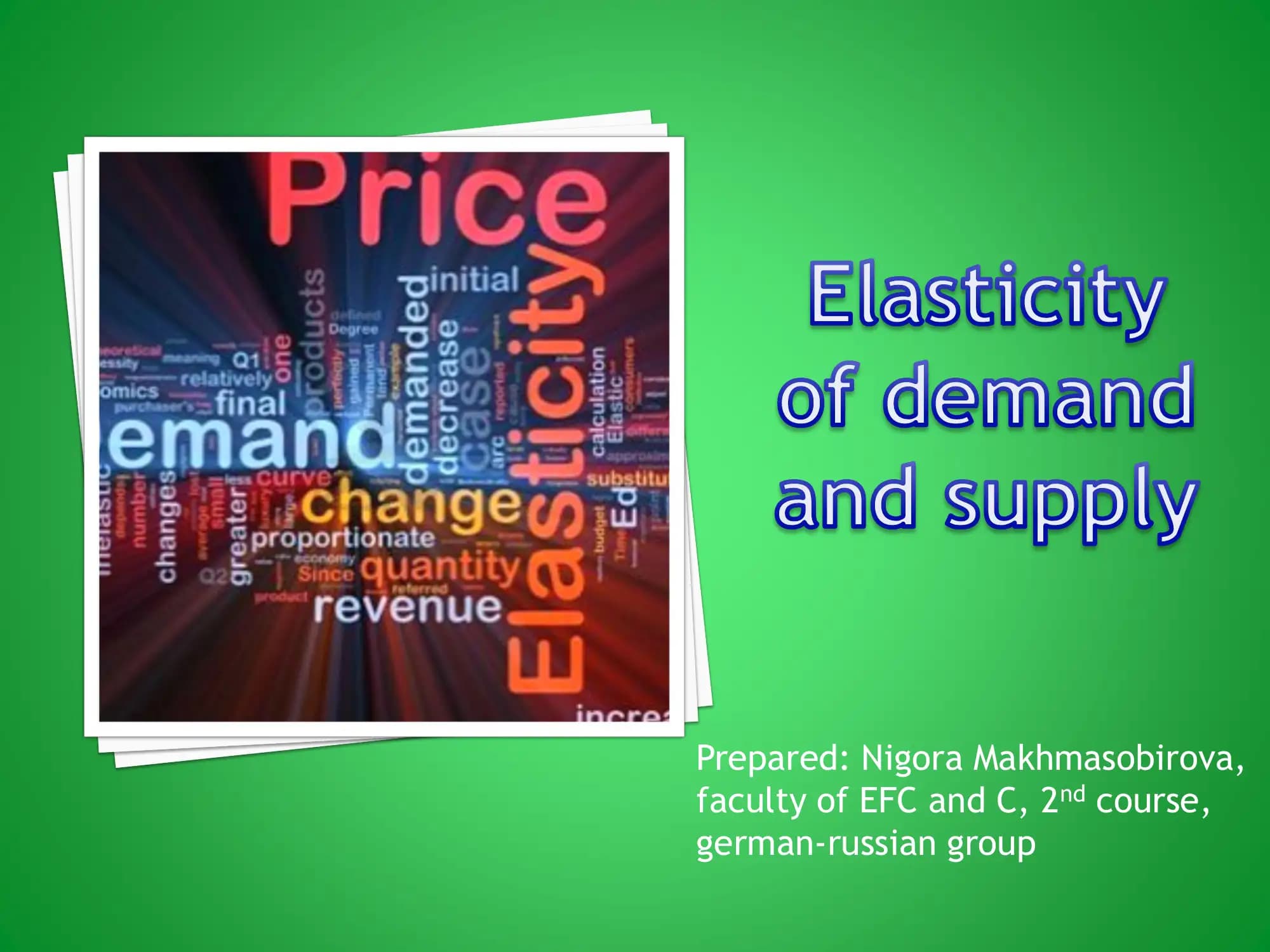Elasticity