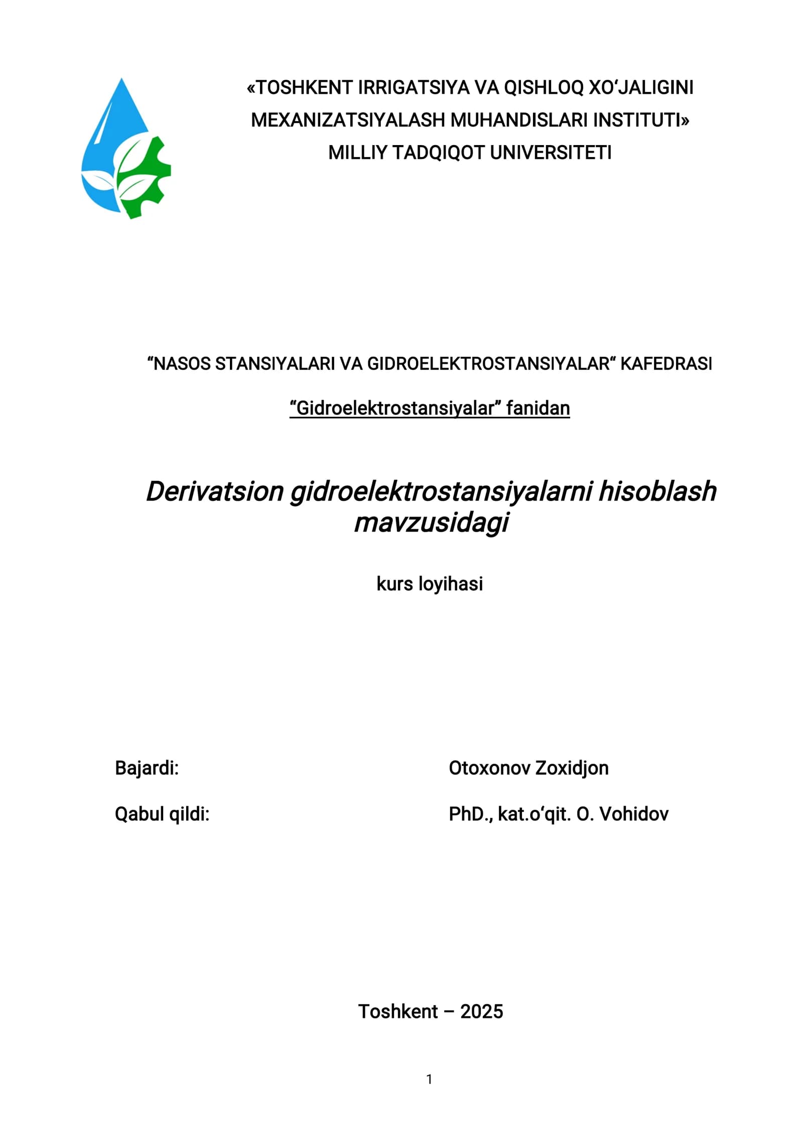 gidroelektrstansiya fanidan