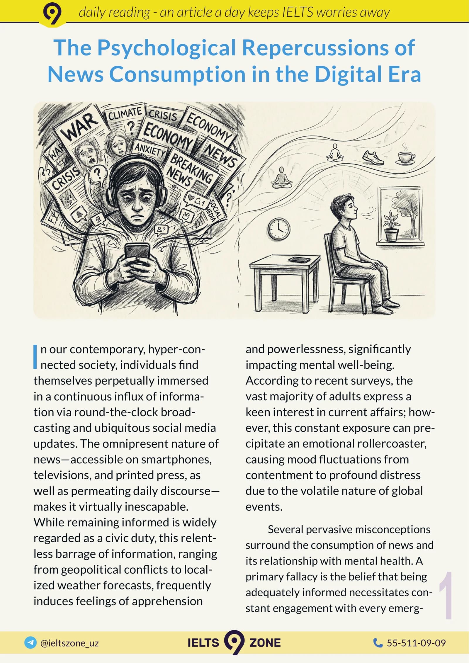 The Psychological Repercussions of News Consumption in the Digital Era