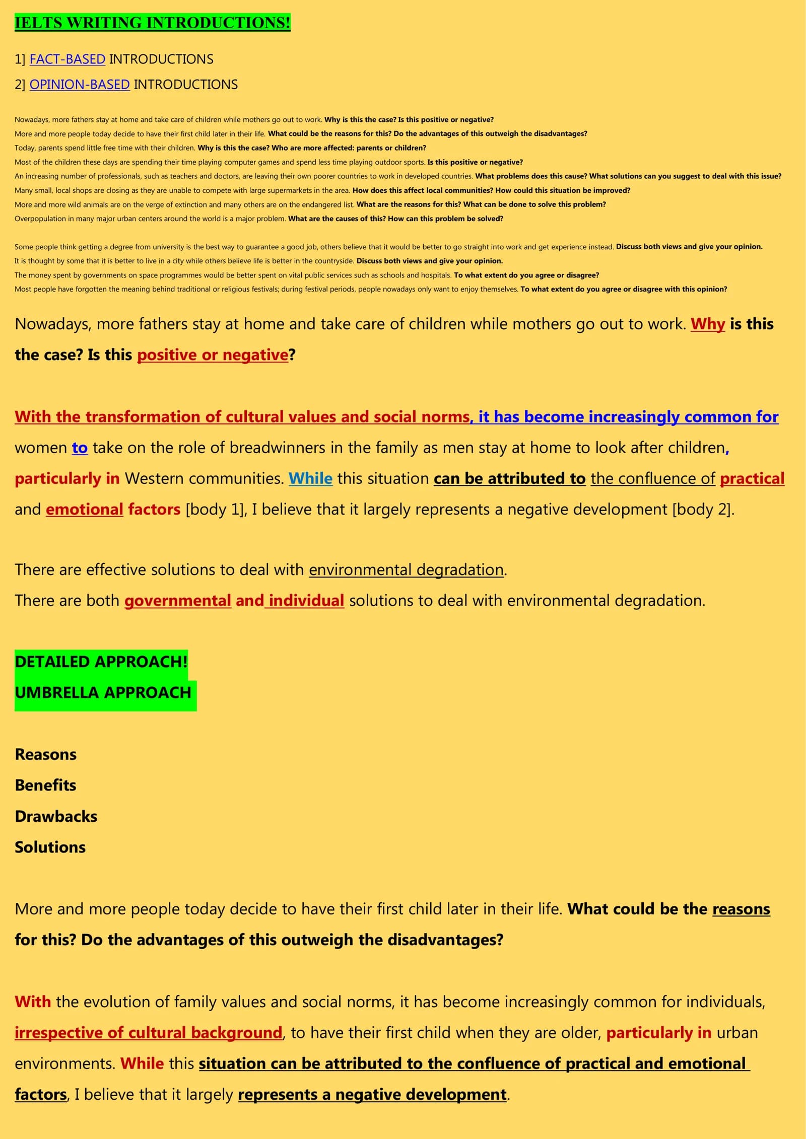 IELTS WRITING INTRODUCTIONS!