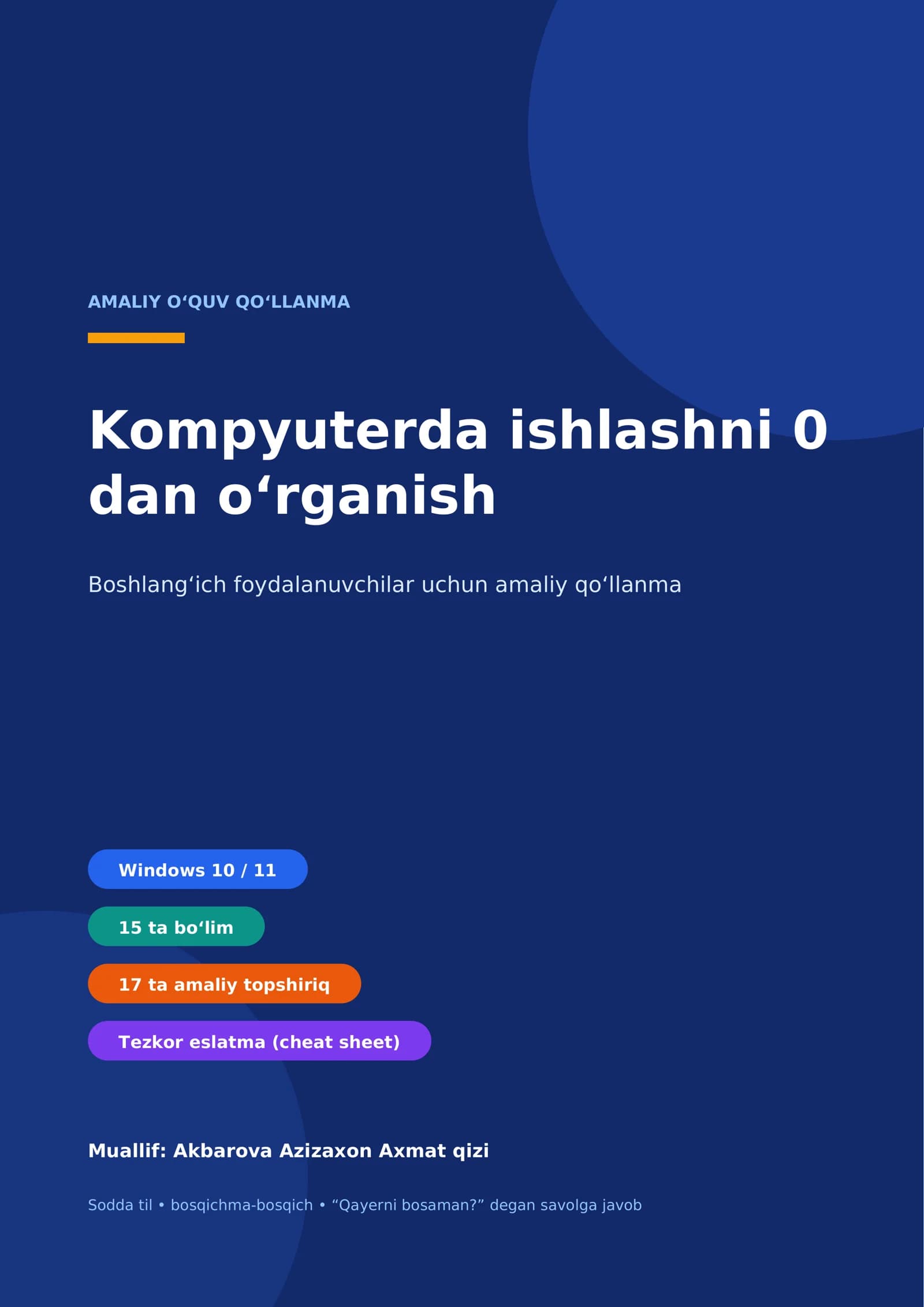 Kompyuterni 0 dan o'rganish