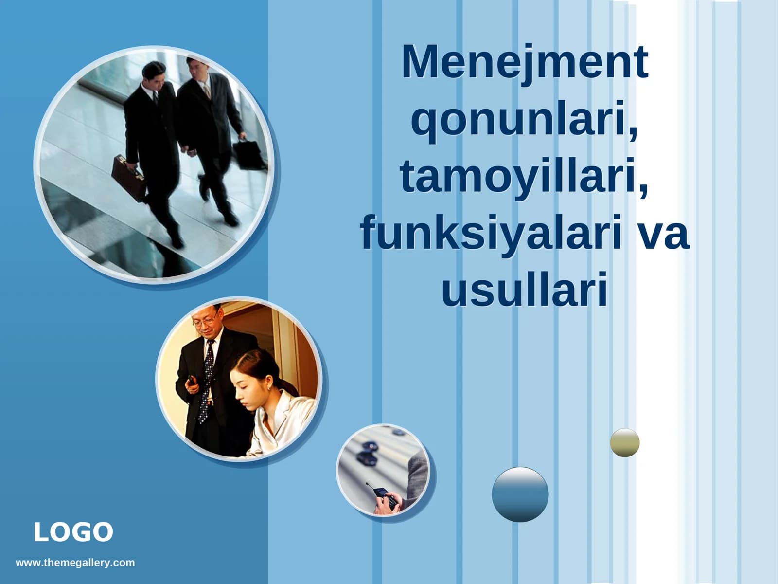 Menejment qonunlari, tamoyillari, funksiyalari va usullari