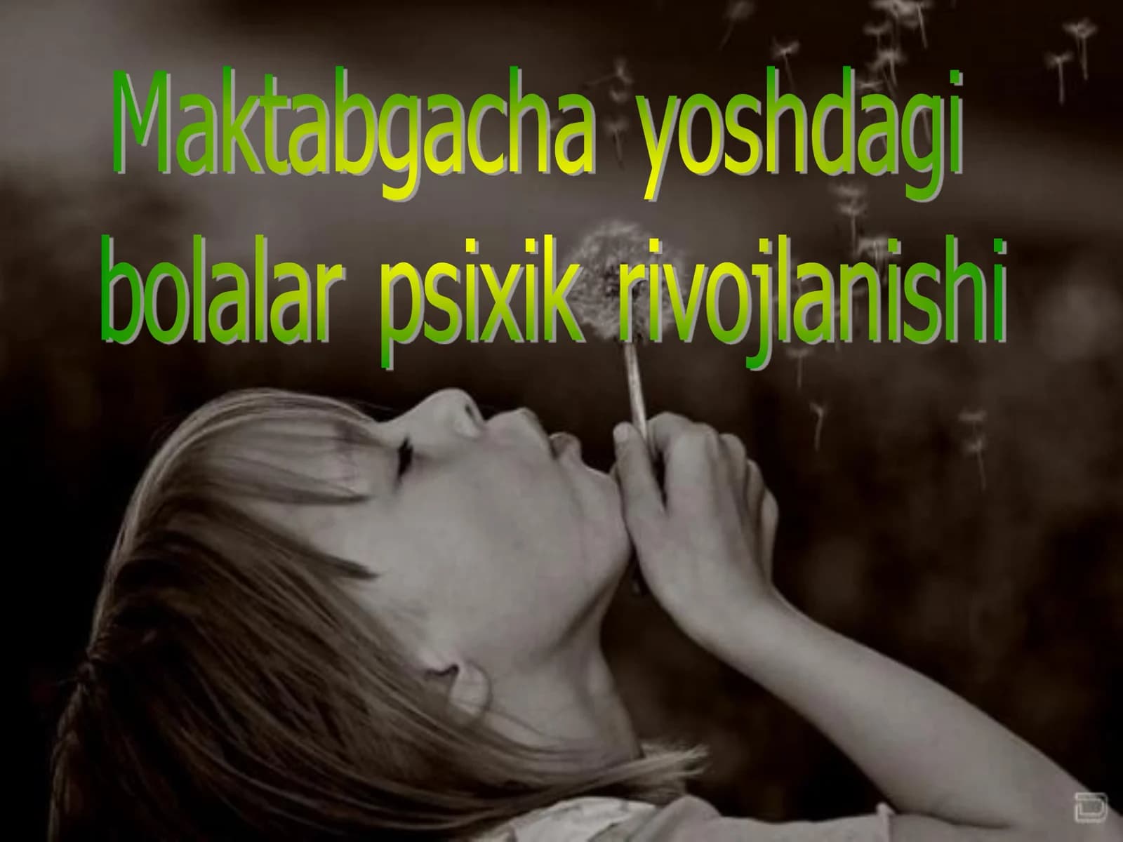 Kichik maktabgacha yoshdagi bolalarning psixologik hususiyatlari