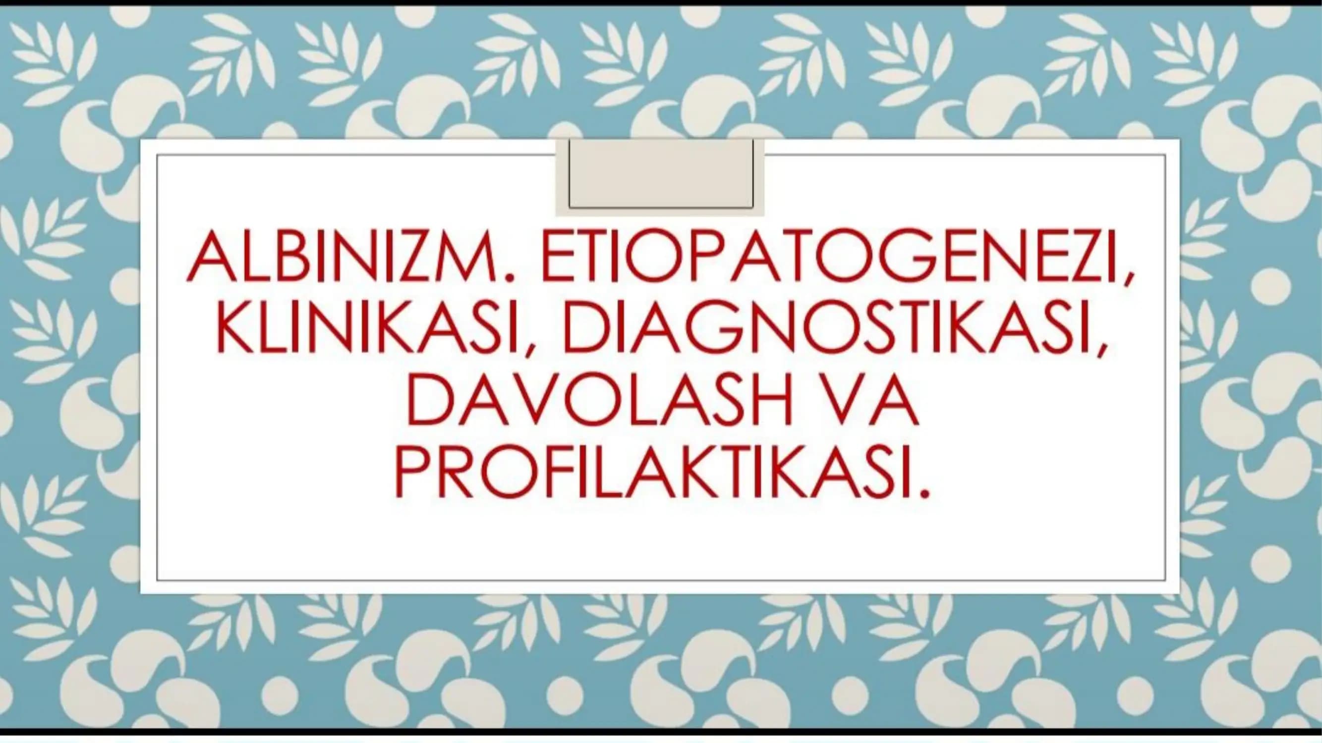 Albinizm