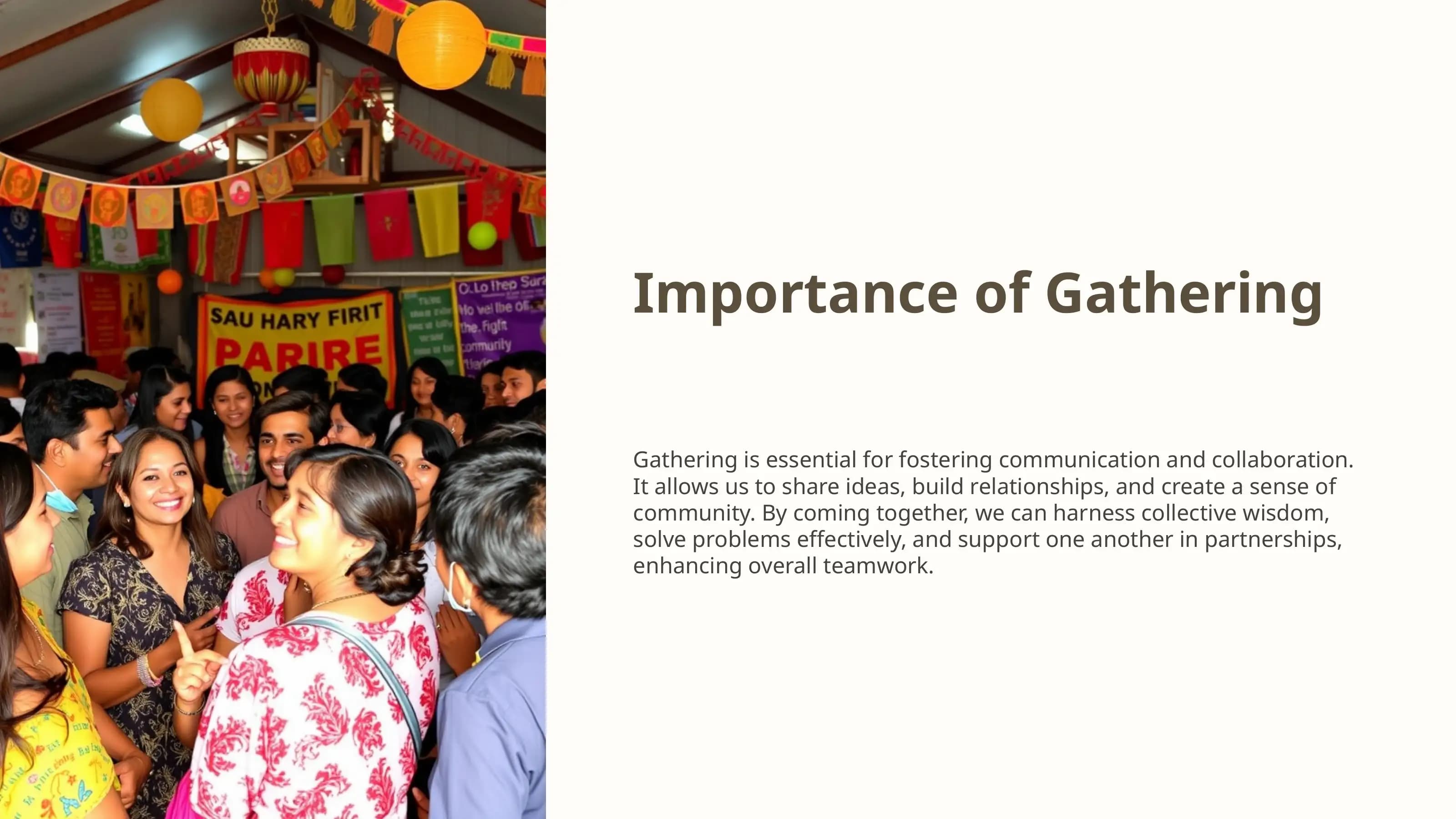 Gathering and delivering