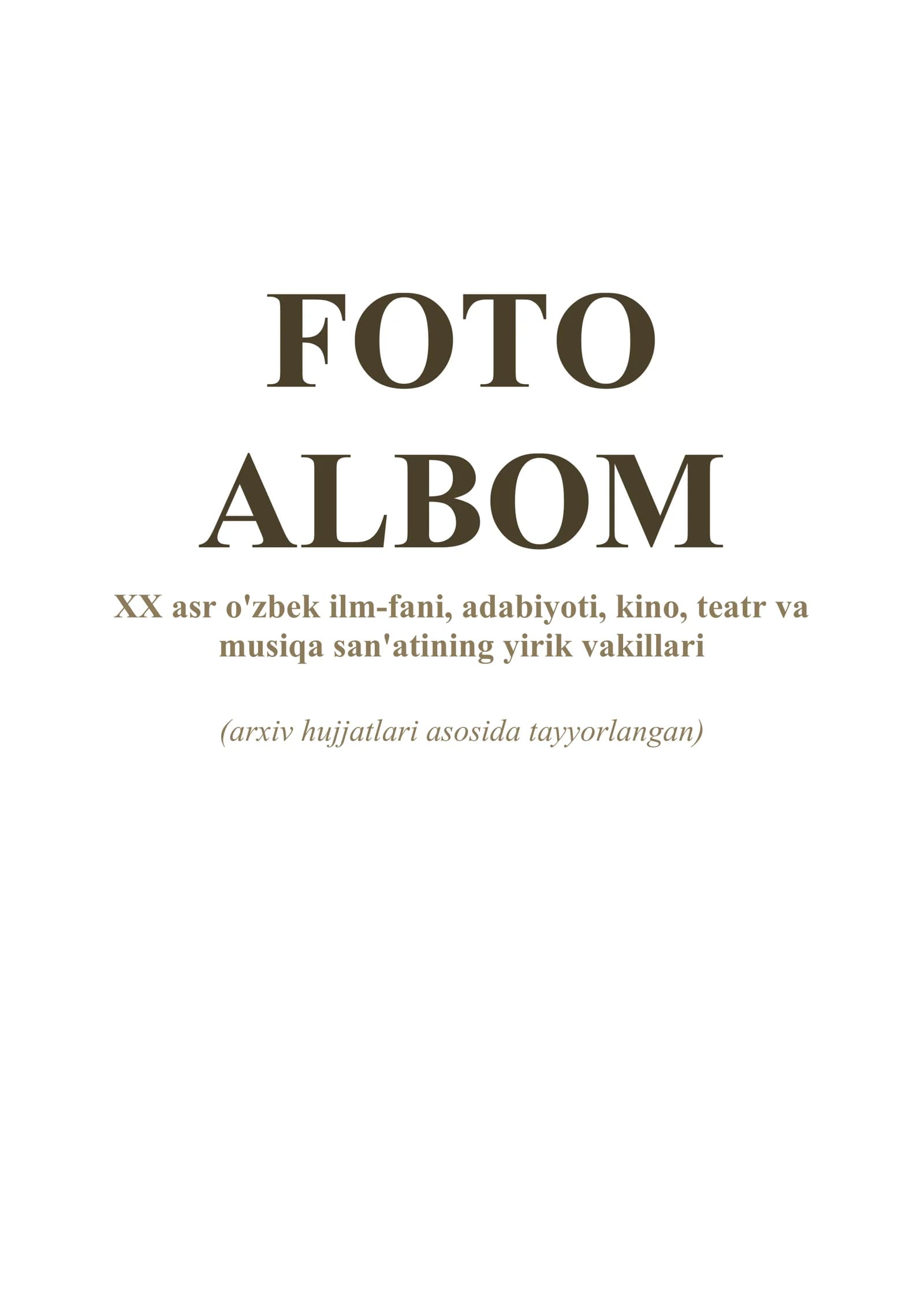 FOTO ALBOM