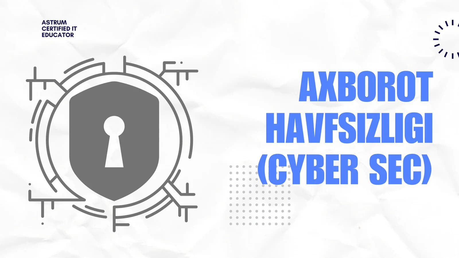 AXBOROT HAVFSIZLIGI (CYBER SEC)