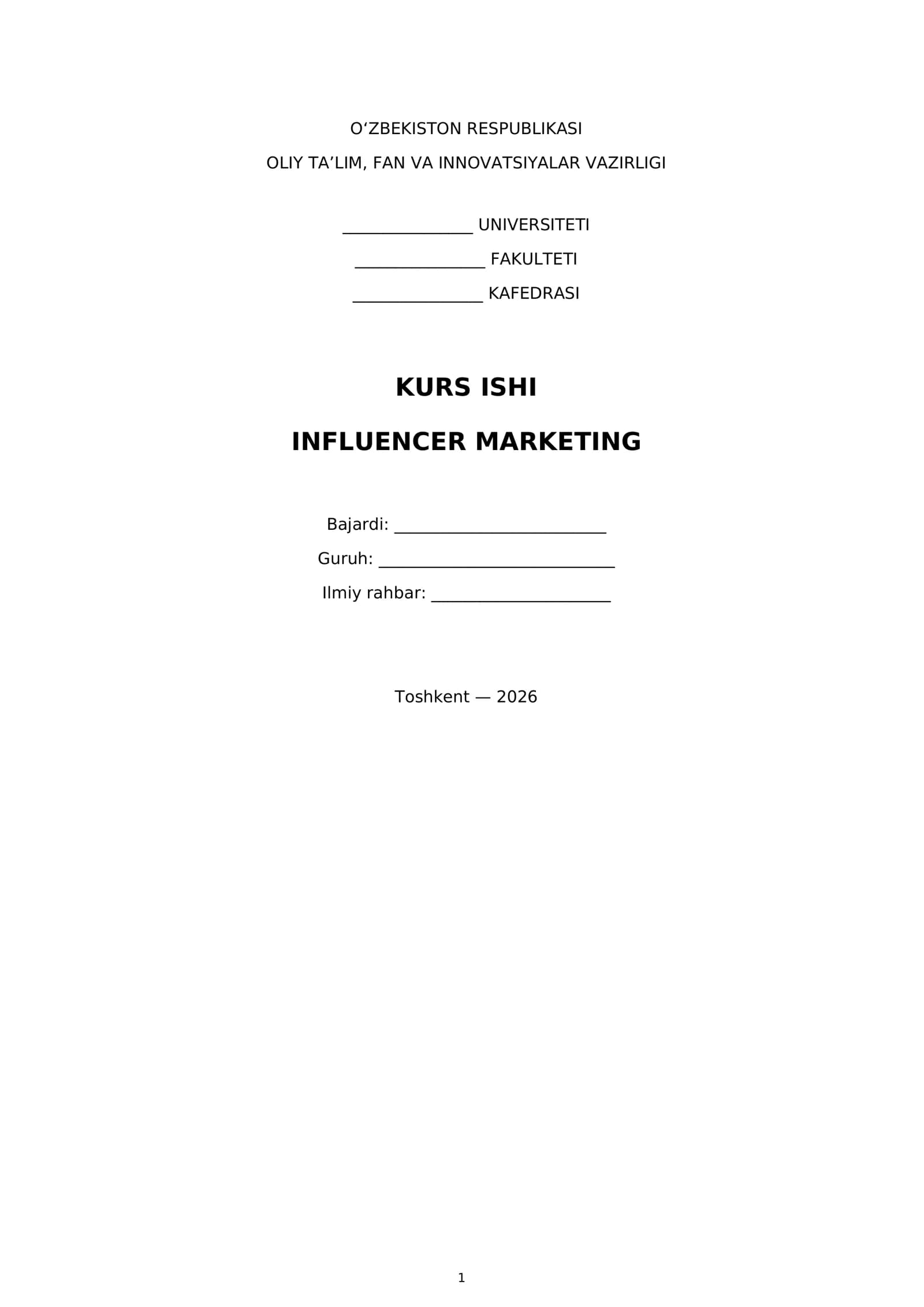 Influencer marketing