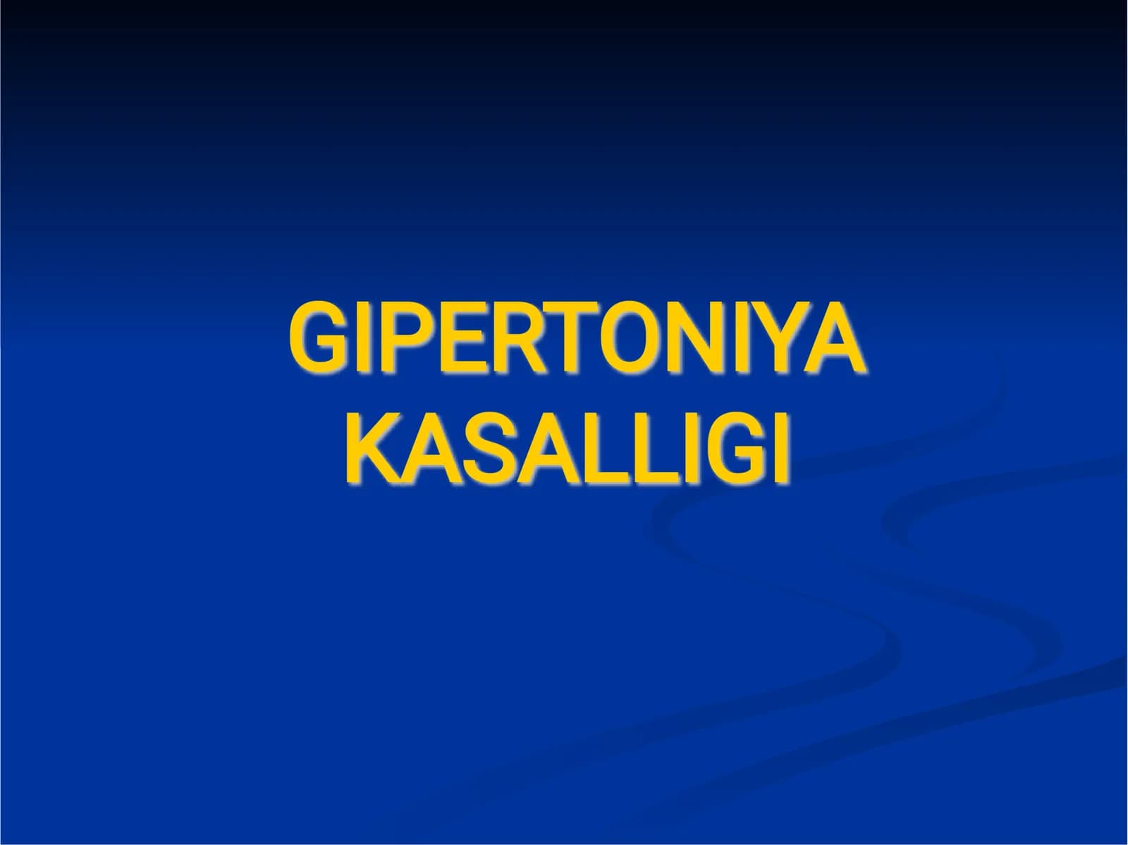 Gipertoniya kasaligi