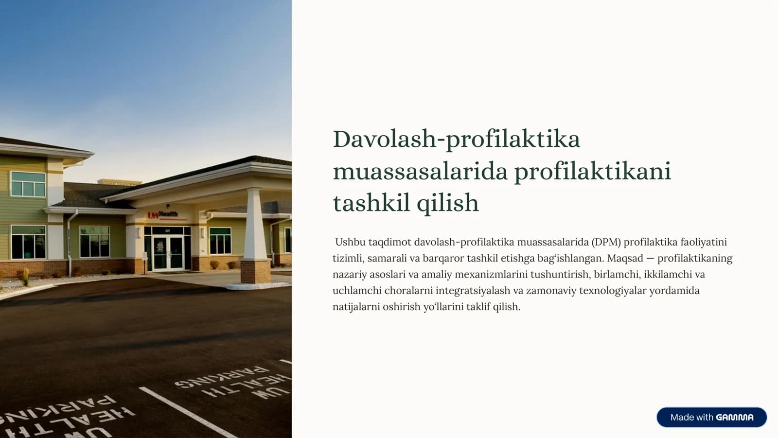 Davolash-profilaktika