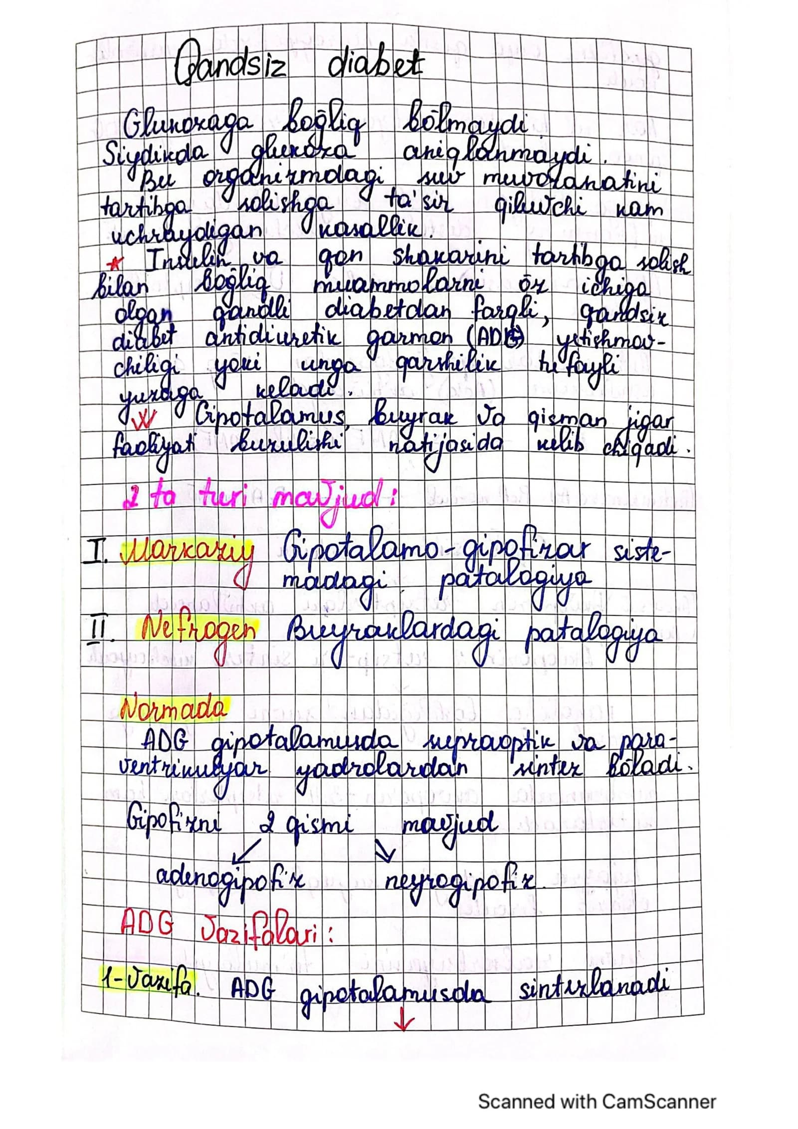 Qandsiz diabet