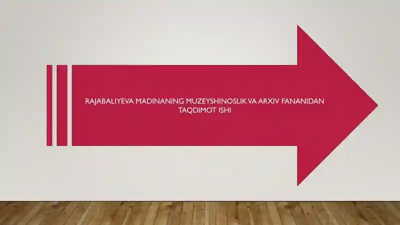 MUZEYNING ILMIY MA’LUMOTNOMA APPARATI