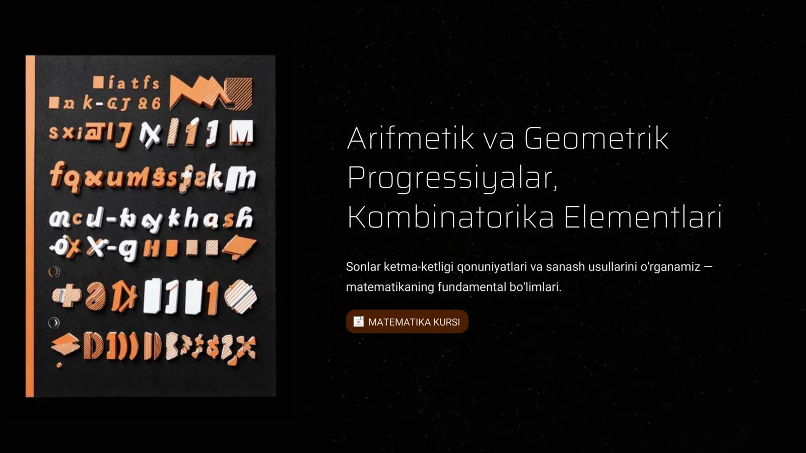 Arifmetik va Geometrik Progressiyalar, Kombinatorika Elementlari
