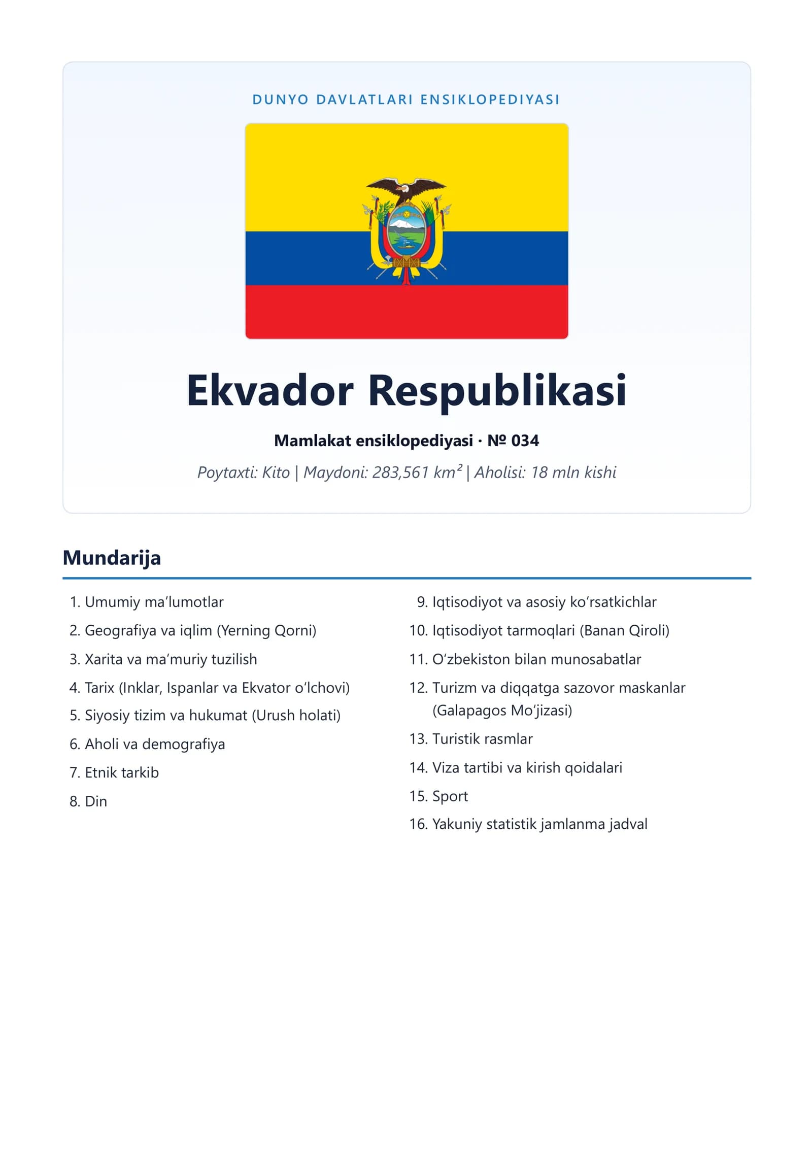DUNYO DAVLATLARI ENSIKLOPEDIYASI