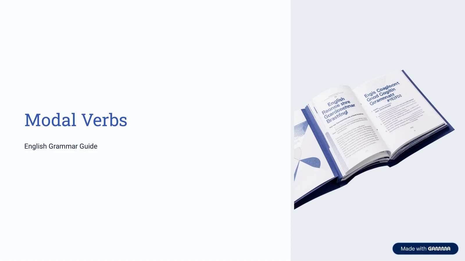 Modal Verbs — Ingliz tili grammatikasi