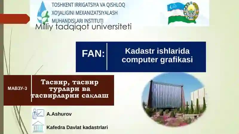 Kadastr ishlarida computer grafikasi